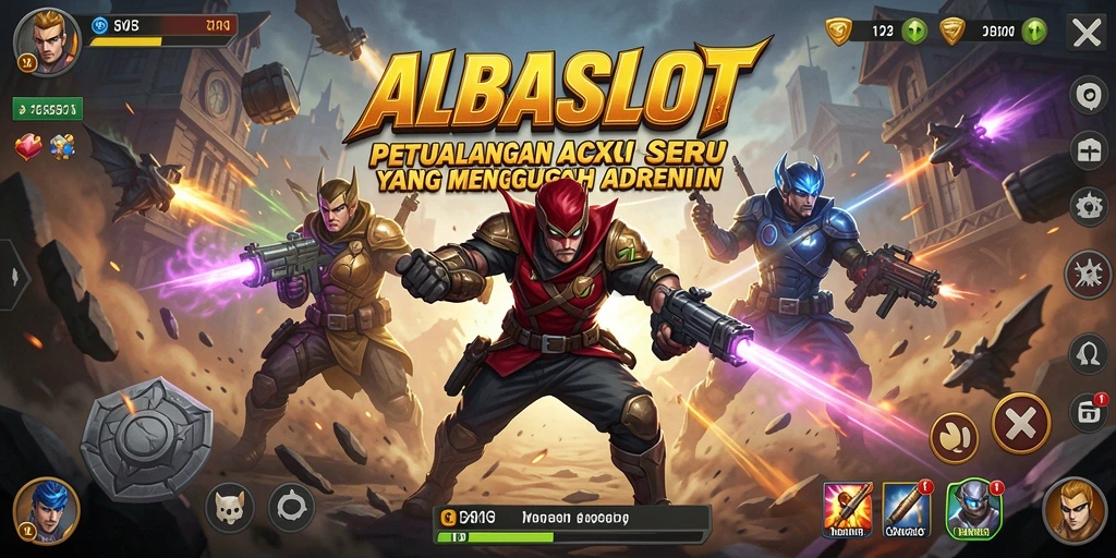 Tangkapan layar gameplay ALBASLOT yang penuh aksi seru dan mendebarkan.