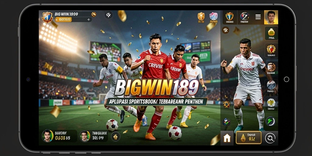 Tampilan antarmuka pengguna BIGWIN189 saat memasang taruhan olahraga.