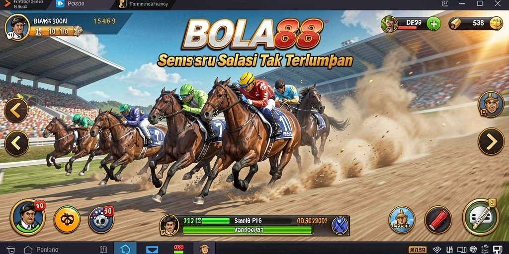 Gameplay BOLA88 menampilkan aksi balap yang mendebarkan dan grafis menawan.