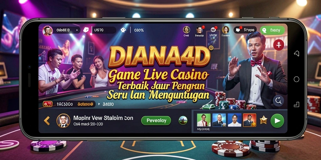 Gameplay seru di DIANA4D dengan dealer profesional dan interaksi langsung.