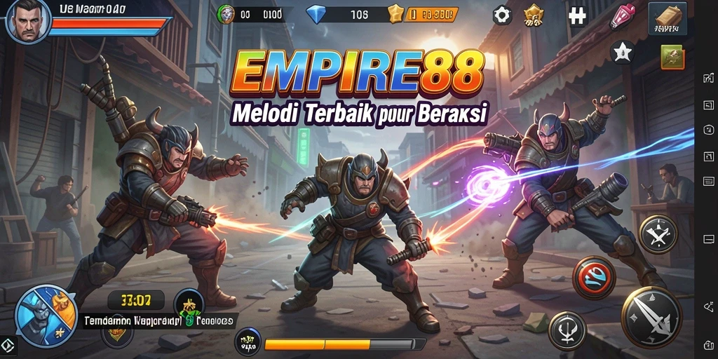 Screenshot gameplay EMPIRE88 menampilkan interaksi pengguna dengan musik.