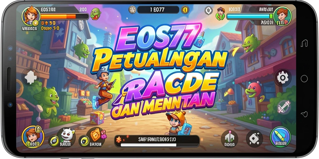 Screenshot gameplay EOS77 menampilkan aksi seru dalam permainan Arcade.