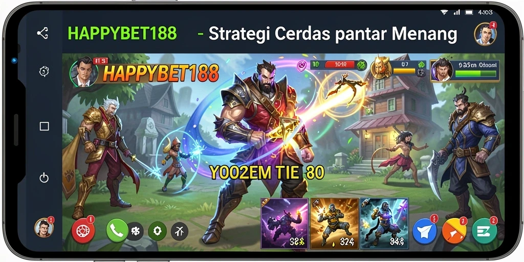 Tampilan gameplay strategis dari HAPPYBET188 yang menegangkan.