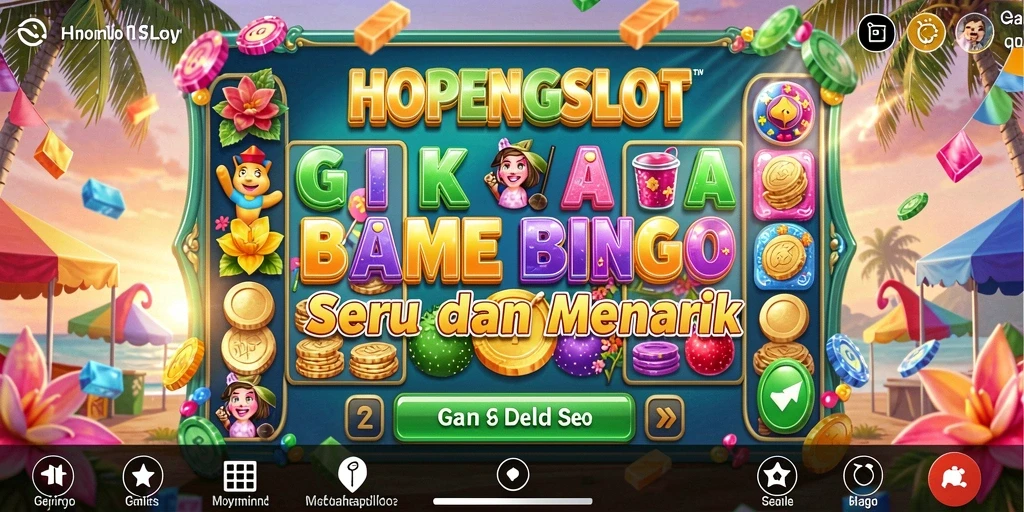 Tampilan gameplay Bingo yang menegangkan di HOPENGSLOT.