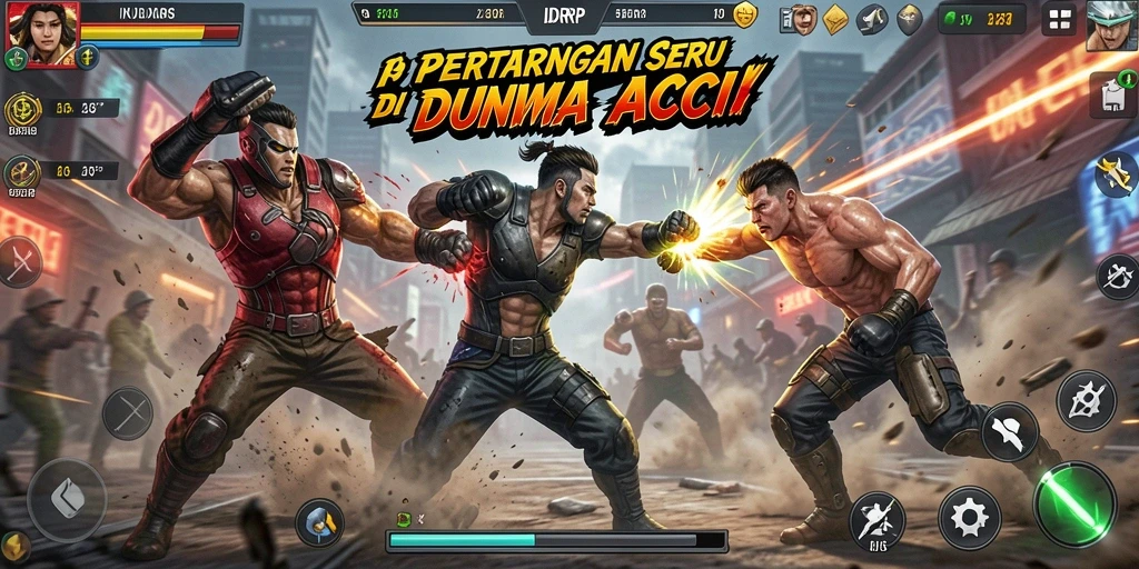 Tangkapan layar gameplay IDRRP dengan aksi mendebarkan.