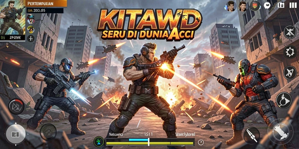 Screenshot menampilkan aksi seru di KITAWD.
