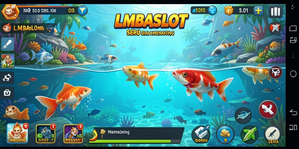 Tangkapan ikan menakjubkan dalam gameplay LMBASLOT.
