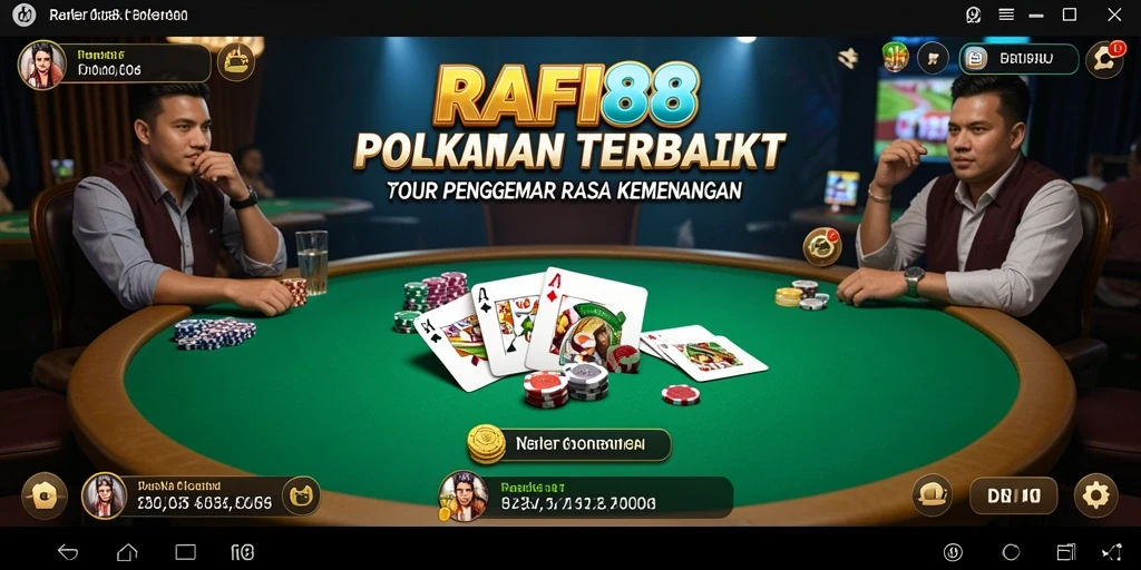 Tampilan gameplay Poker yang seru dan menantang di RAFI88.