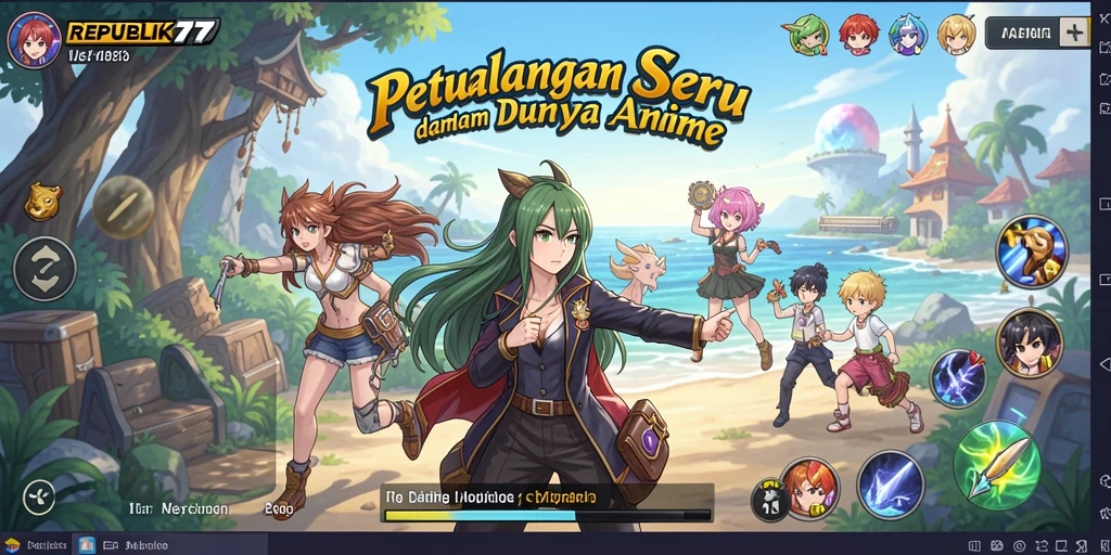 Gameplay seru dan karakter anime yang menarik dalam REPUBLIK77.