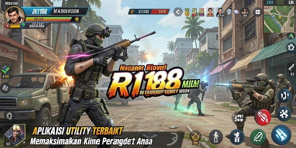 Tampilan utama RI188 dengan fitur pengoptimalan yang intuitif.