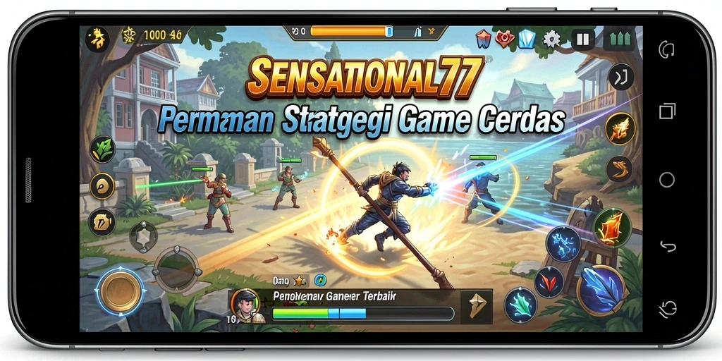 Tampilan gameplay strategis SENSATIONAL77 yang penuh aksi.