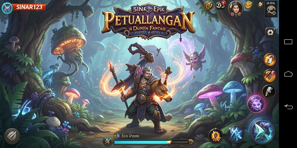 Tangkapan layar gameplay SINAR123 menampilkan karakter dan pertarungan yang mendebarkan.