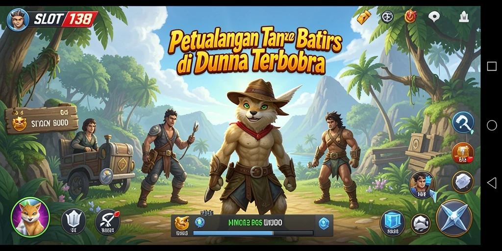 Tangkapan layar SLOT138 menampilkan pemain menjelajahi dunia terbuka yang luas.