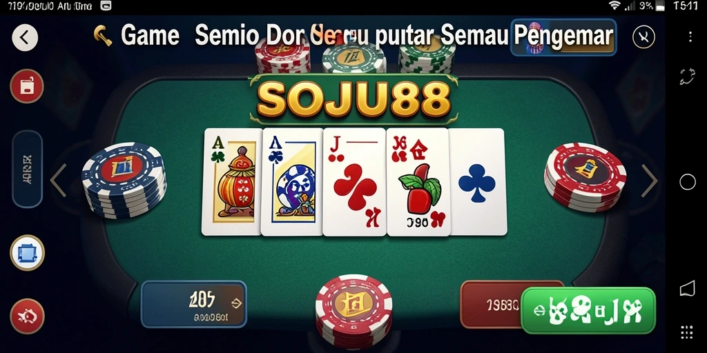 Tampilan menarik dari gameplay SOJU88 dengan domino yang seru.