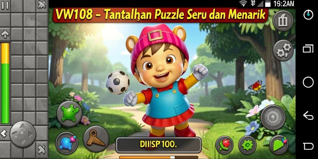 Tangkapan layar VW108 menampilkan gameplay puzzle yang menarik.